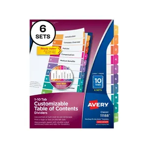 OT - Binders Filing & Storage - Binders - Indexes