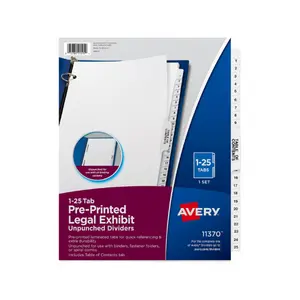 OT - Binders Filing & Storage - Binders - Legal Indexes