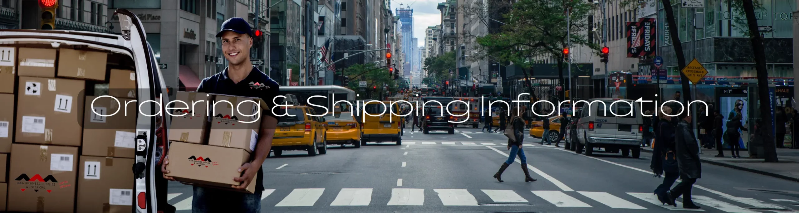 Ordering & Shipping Info Banner