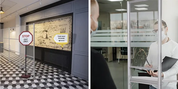 Room Dividers & Screens - mastervision-glass-panel-divider