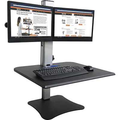 Sit-Stand Risers & Keyboard Trays - Manual Podium