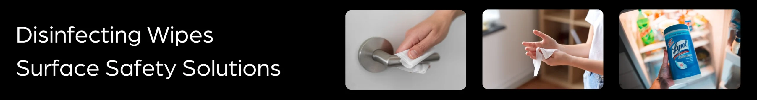 Disinfecting Wipes Surface Safety Solutions EvoX Banner