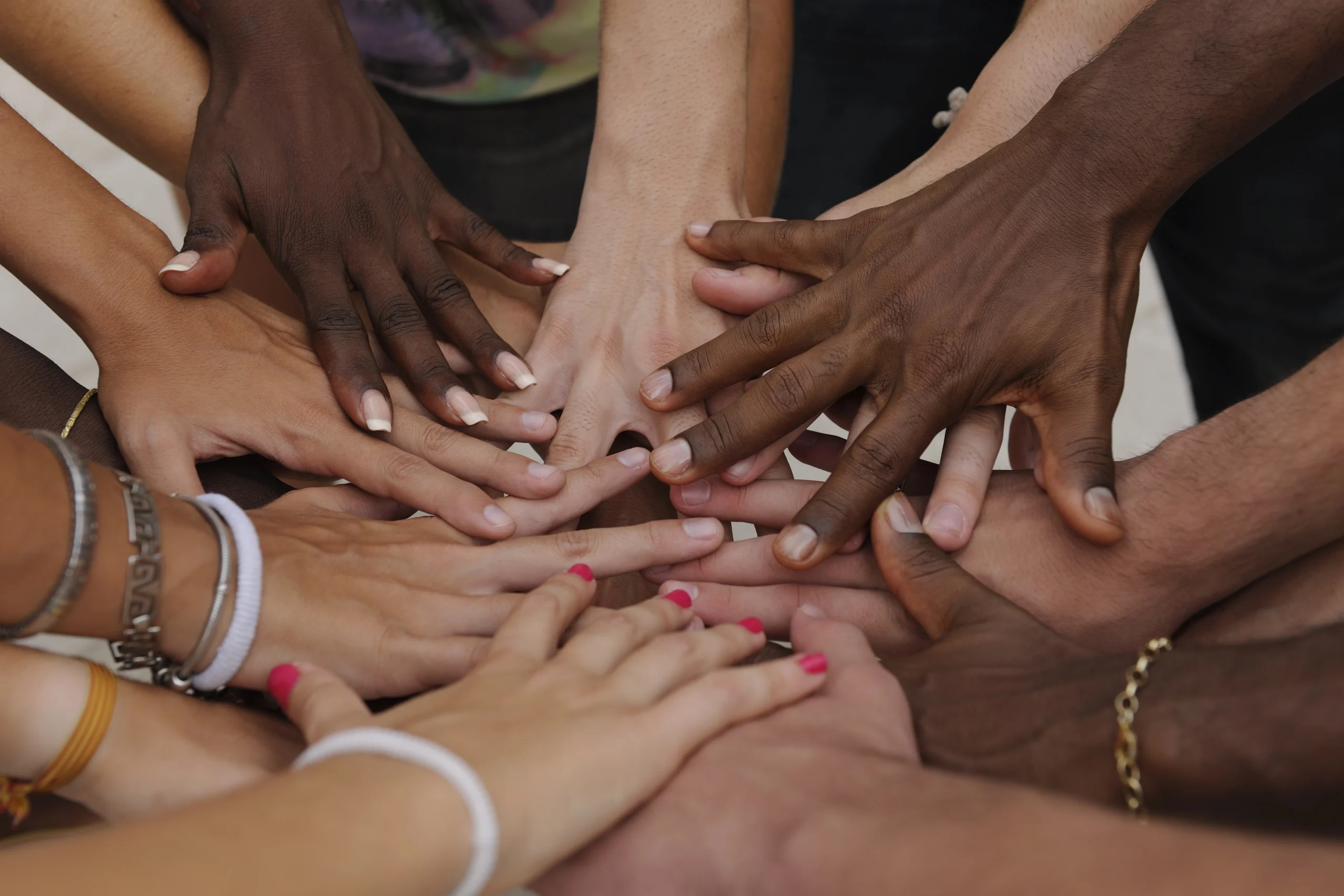 Team of hands